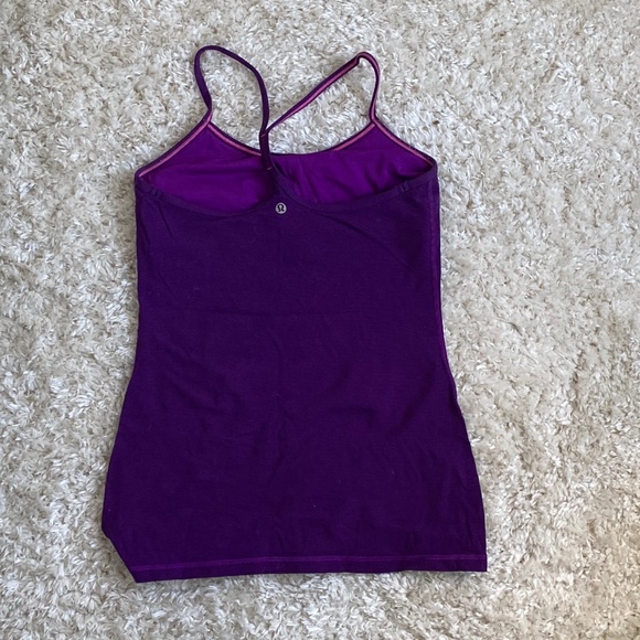 Purple stripped Lulu power y tank - Picture 2 of 3